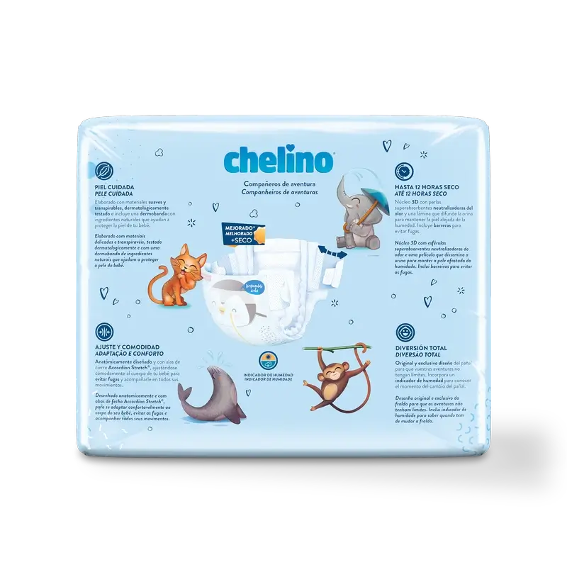 Couche Chelino Taille 5 (13-18 Kg) , 30 unités
