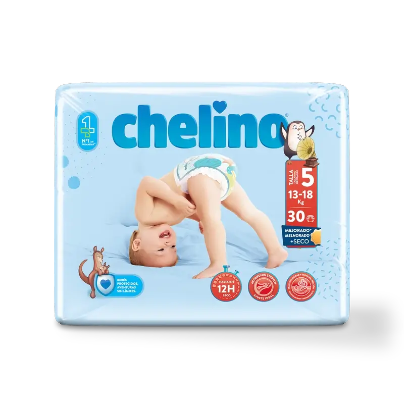Couche Chelino Taille 5 (13-18 Kg) , 30 unités
