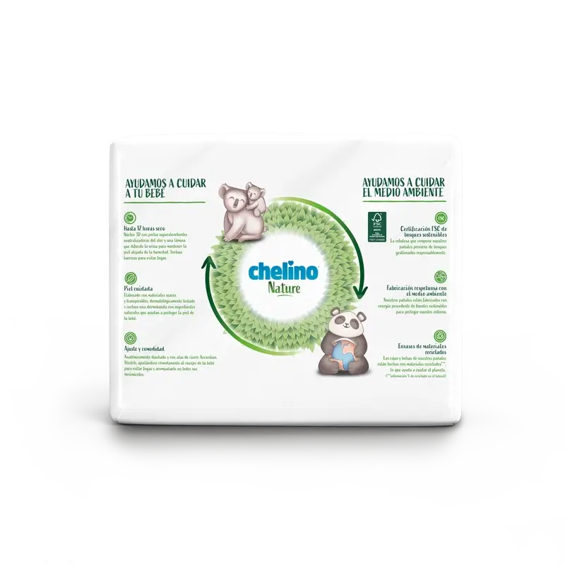 Chelino Nature Nappy Size 5 (13-18 Kg) , 30 unités