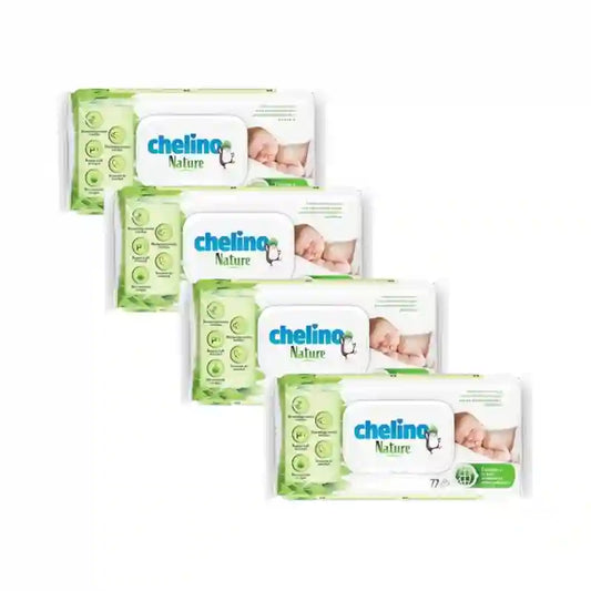 Chelino Nature Baby Wipes , 4X72 unités