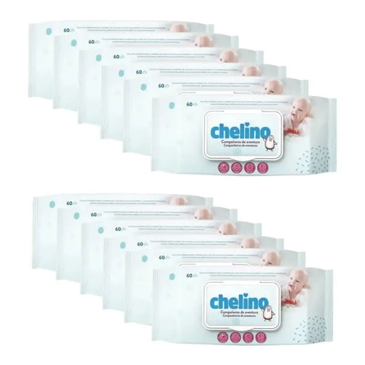 Chelino Baby Wipes , 12 x 60 unités