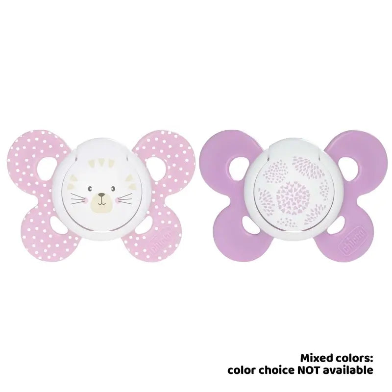 Chicco Sucette Physio Comfort Silicone Rose 6-16M 2 pièces Assorted