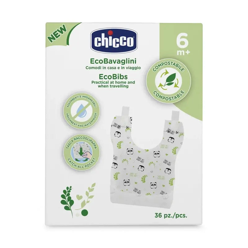 Bavoirs biodégradables Chicco Monouso 36 unités
