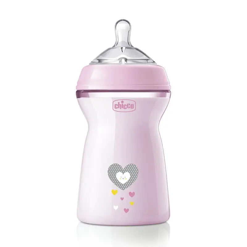 Biberon Chicco Naturalfeeling Pink Rapid Flow 330Ml 6 M+