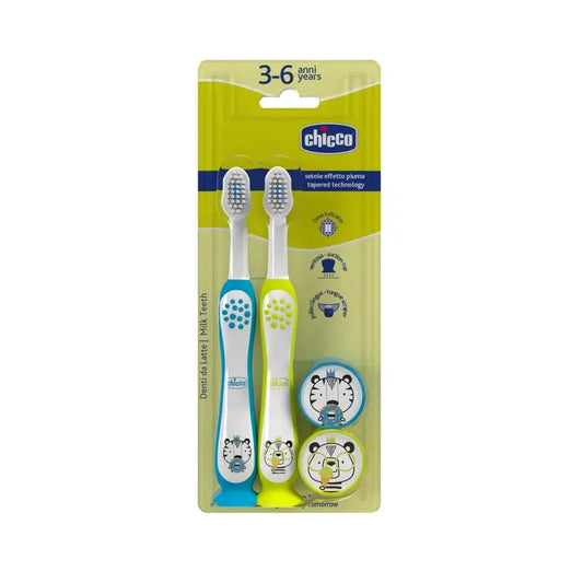 Brosse à dents Chicco Tiger-Panda Bipack 3-6Y
