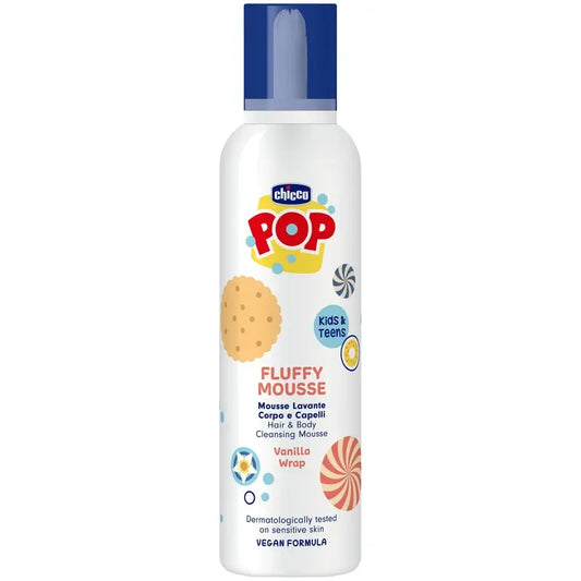 Chicco Pop Foam Corps/Cheveux Vanille 200 Ml