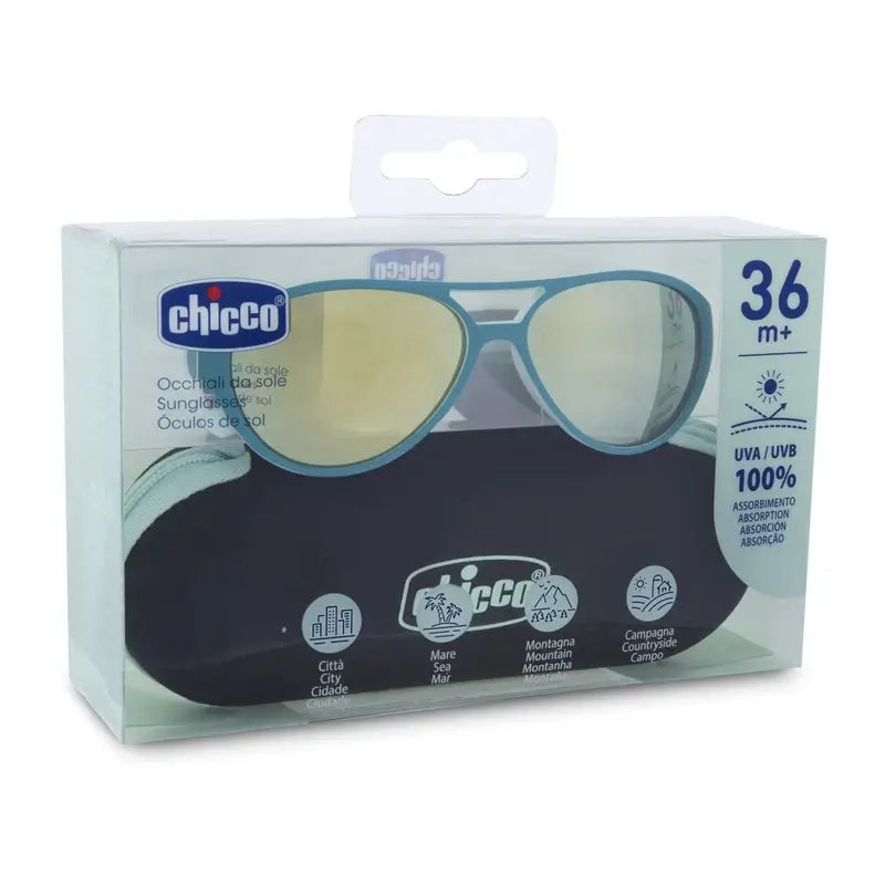 Lunettes de soleil Chicco Verres miroirs Vert 36M+ , 1 pièce
