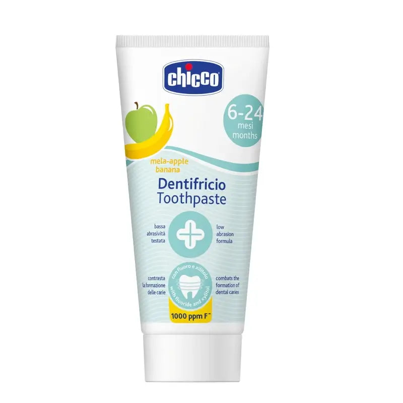 Dentifrice Chicco Apple & Banana 6-24M Fluoride