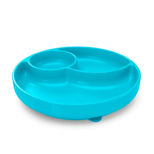 Chicco Take Eat Easy Dish With Suction Cup And Compartments Blue 12M+