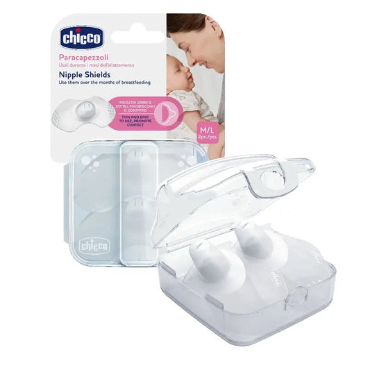 Chicco Nipple Shield Silicone Skintoskin Taille M/L 2 Unités