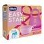 Chicco Take Eat Easy Set de Repas en Silicone Rose 6M+