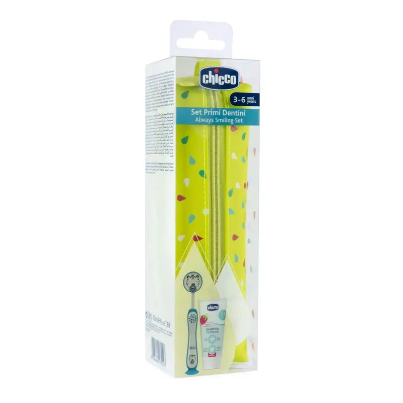 Ensemble dentaire Chicco Blue Tiger Blue 36M+