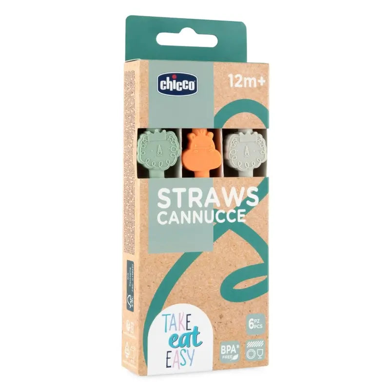 Chicco Take Eat Easy Pailles colorées 12M+