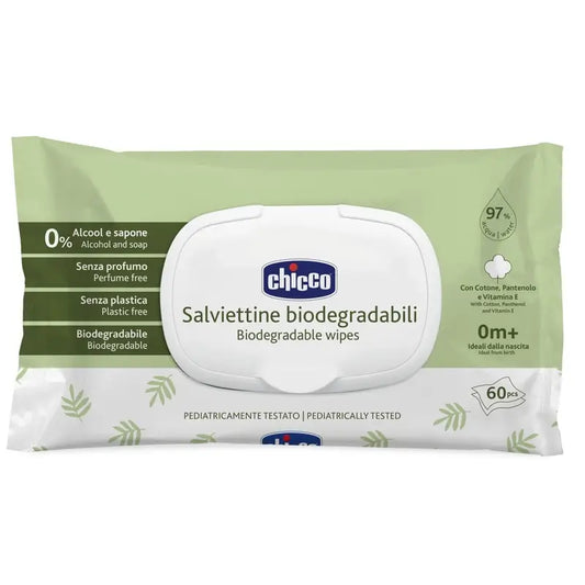 Chicco Lingettes biodégradables 60 unités
