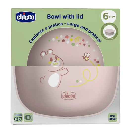 Chicco Bol Avec Couvercle 6M+ Rose