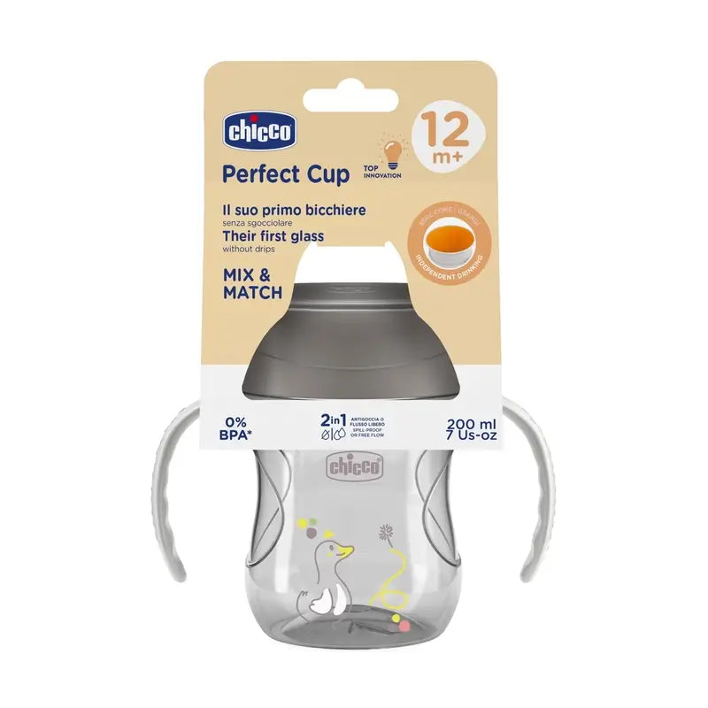 Chicco Perfect5 360 Cup 12M+ Gris 200Ml