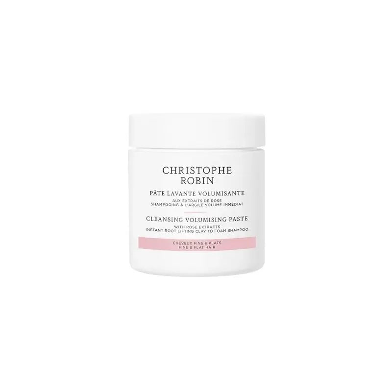 Christophe Robin Pâte Nettoyante Volumisante Pure aux Extraits de Rose - Format Voyage, 75 ml