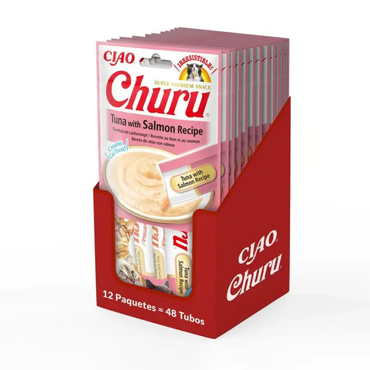 Churu Cat Thon et saumon Recette Display 12X56Gr