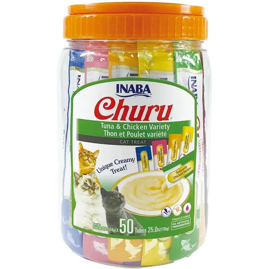 Churu Cat Tuna Chicken Tuna Varieties 50P Canister, 700g