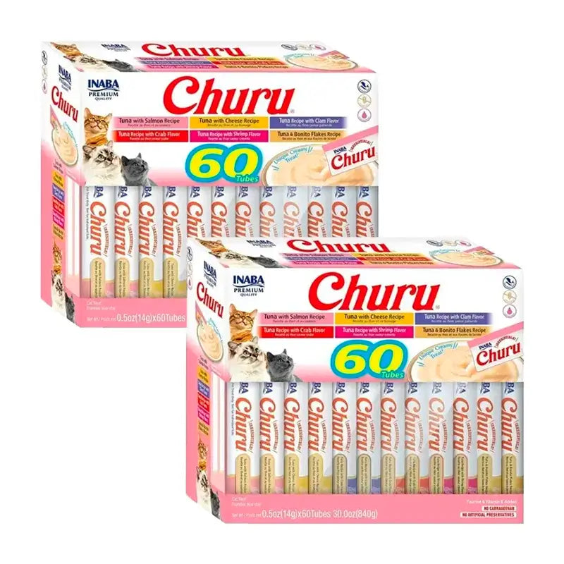 Churu Cats Variétés de thon, paquet de 2 x 60X14Gr