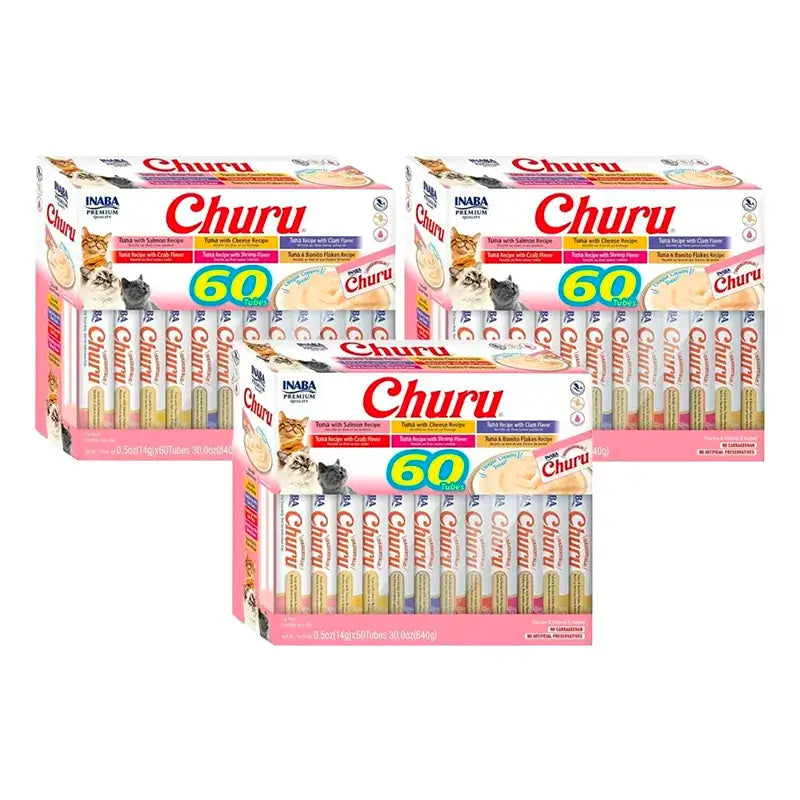 Churu Cats Variétés de thon, paquet de 3 x 60X14Gr