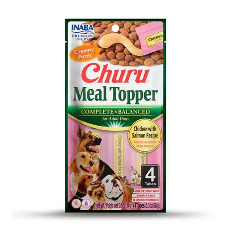 Churu Meal Topper Dog Food Topping – Chicken and Salmon Recipe, 12 x 56 g