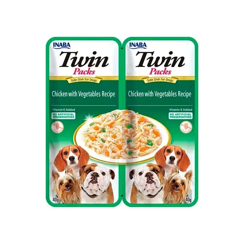 Churu Twin Packs Wet Dog Food: Chicken with Vegetable Broth, 12 x 80 g