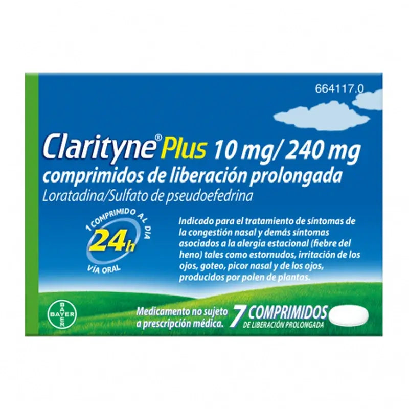 Clarityne Plus 10 mg/240 mg 7 Comprimés