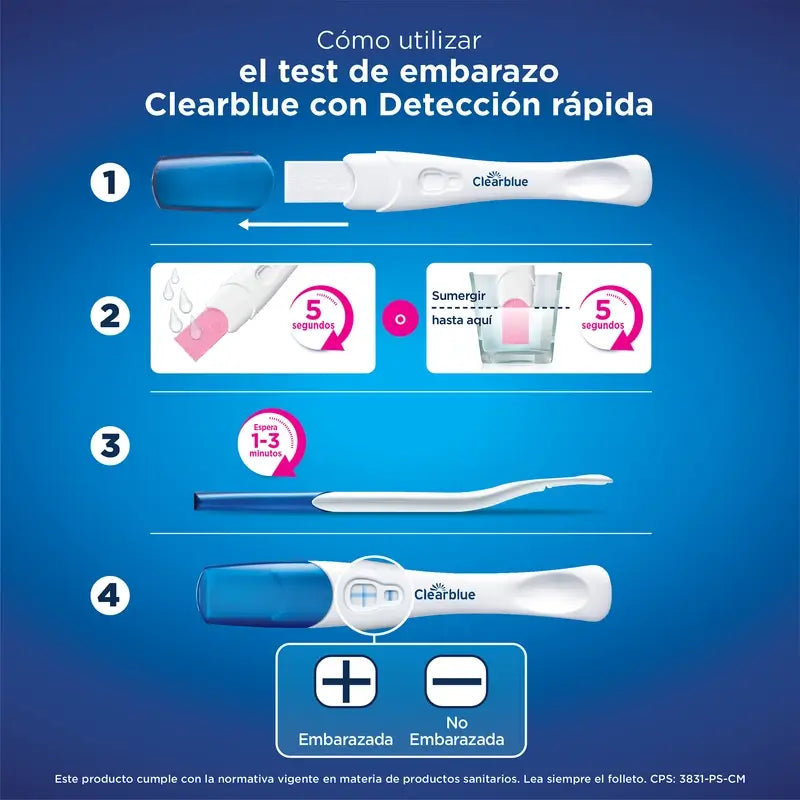 Clearblue Pregnancy Test avec détection rapide, résultats en 1 minute, 1 test