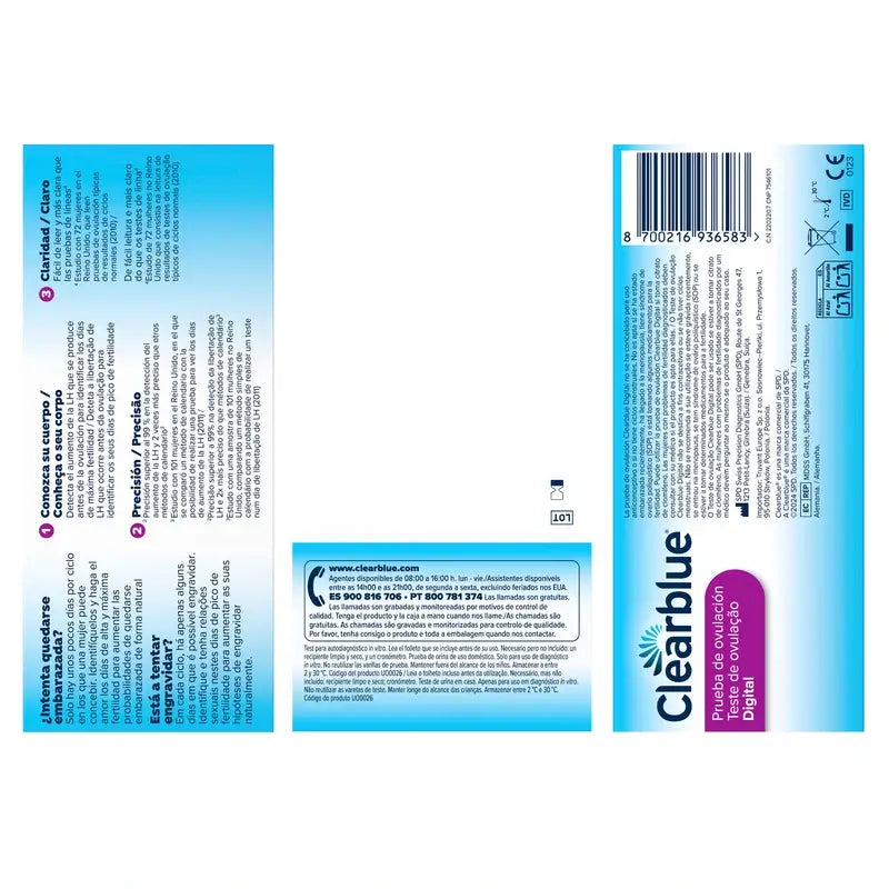 Clearblue Digital Ovulation Test, 20 tests