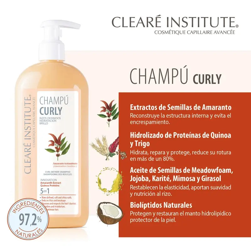 Clearé Institute Curly Hair Curly Method Shampooing 400 Ml