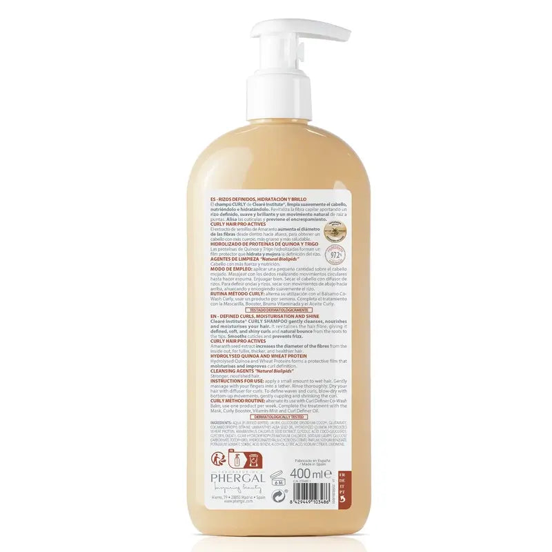 Clearé Institute Curly Hair Curly Method Shampooing 400 Ml