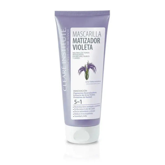 Clearé Institute Blonde Hair Violet Masque matifiant 200 Ml