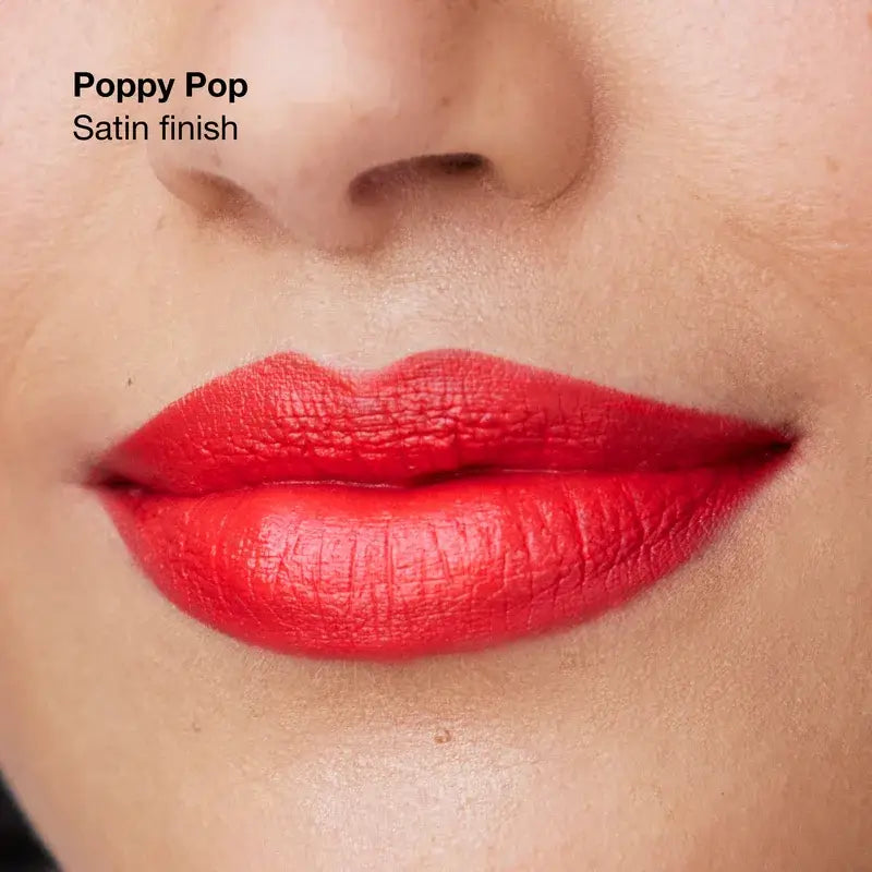 Clinique Rouge à lèvres Pop Longwear Satin Poppy Pop, 3.9 grammes