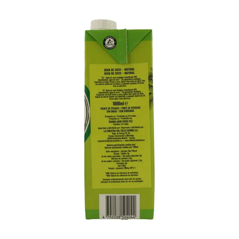 Cocomi Eau de coco naturelle bio, 1 litre