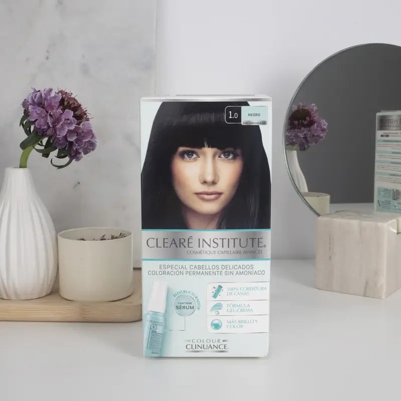 Clearé Institute Colour Clinuance Couleur permanente sans ammoniaque 1.0 Noir