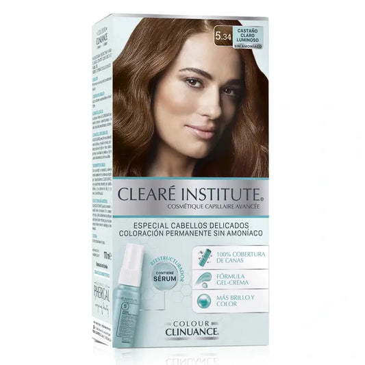 Clearé Institute Colour Clinuance Coloration permanente sans ammoniaque 5.34 Light Brown Luminous
