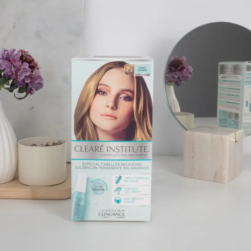 Clearé Institute Colour Clinuance Couleur permanente sans ammoniaque 7.3 Golden Blonde