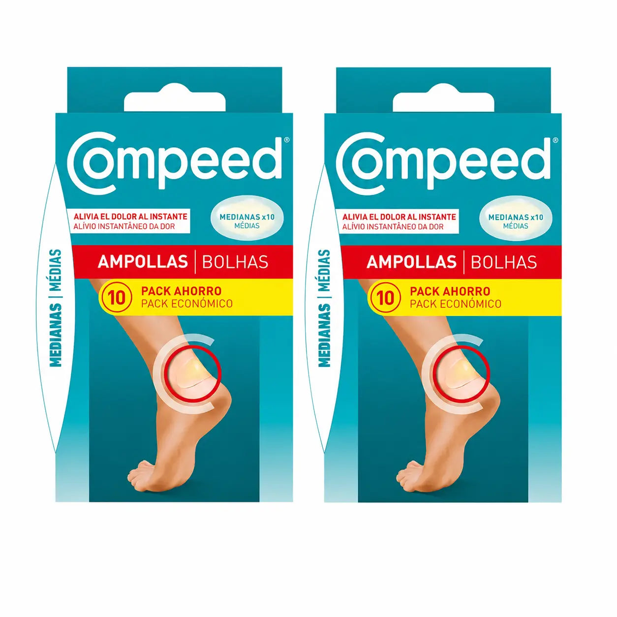 Compeed Ampoules moyennes, 10 unités, lot de 2