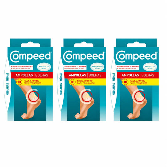 Compeed Ampoules moyennes, 10 unités, lot de 3