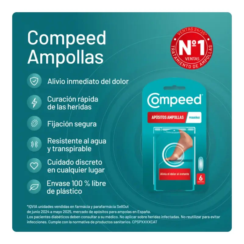 Pansements Compeed Petites ampoules 6 unités