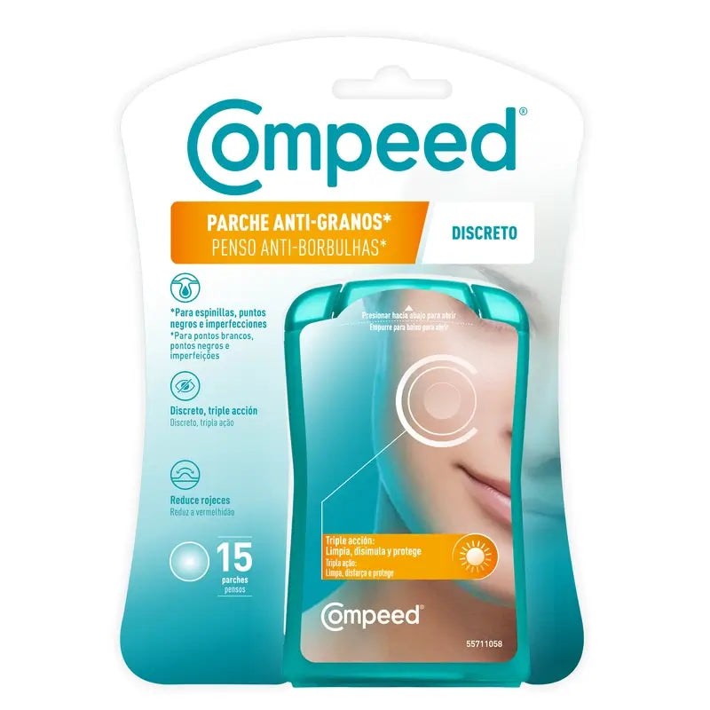 Compeed Anti-Granos Discreto, 15 unités