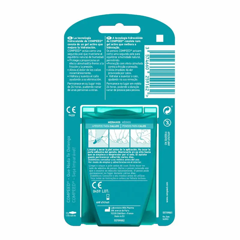 Compeed Calluses Protection Medium 10 unités