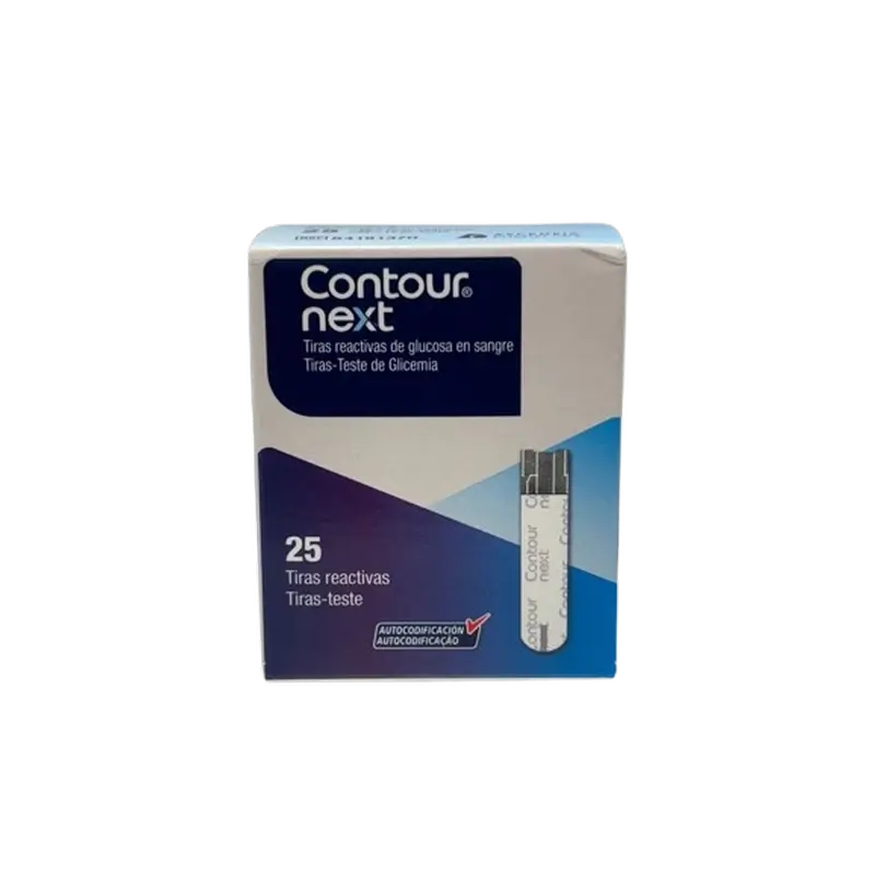 Bandelettes de glycémie Contour Next 25 unités