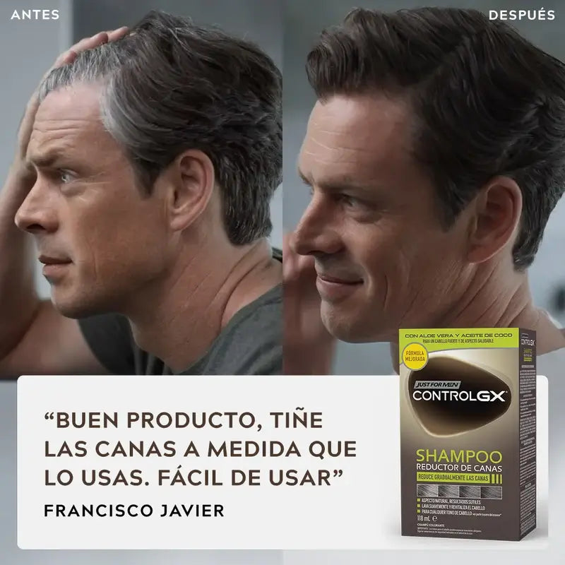 Just For Men Control Gx Grey Hair Reducer Shampooing 118 ml