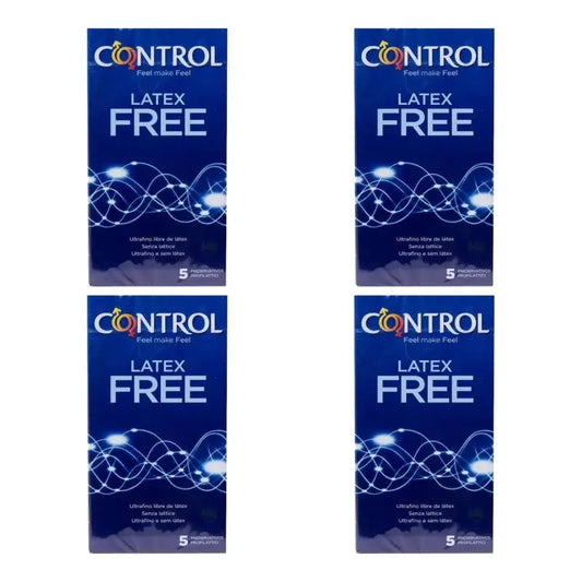 Préservatifs Control sans latex, 5 unités, lot de 4