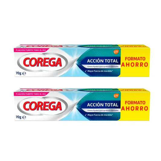 Corega Duplo Total Action Crème Fixante, 2 x 70 gr