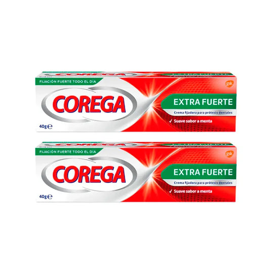 Corega Duplo Super Ultra Crème Extra Forte, 2 x 40 gr