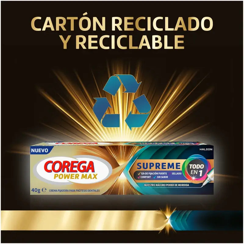 Corega Power Max Supreme Denture Fixing Cream , 70 g