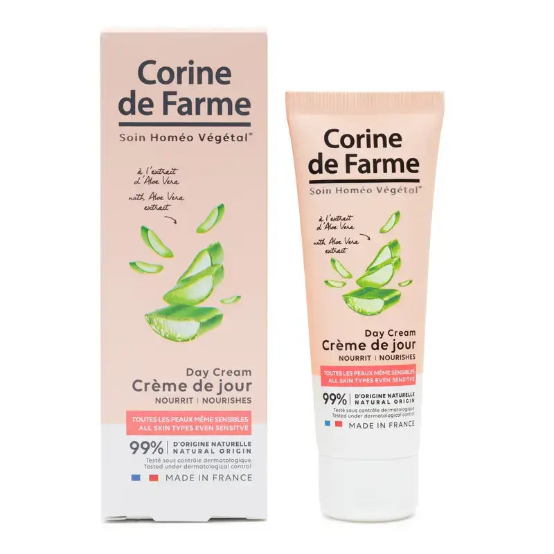 Corine De Farme Crème de jour à l'aloe vera, 50 ml